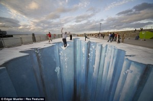 3D Street Painting - The Crevasse