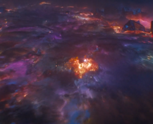 A load of purplish indistinguishable shapes.